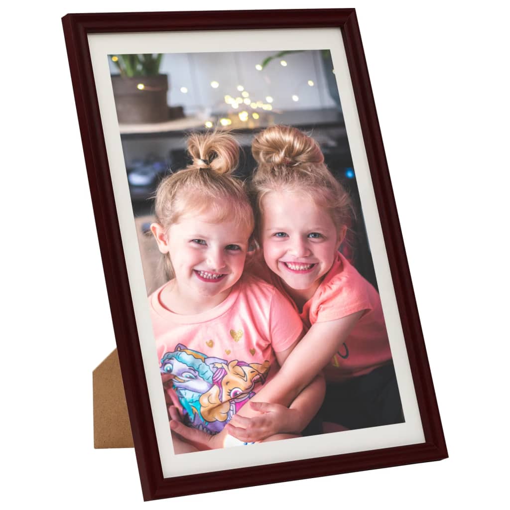 Vidaxl -Fotorahmen 3 STs für Wand oder Tabelle 59.4x84 cm dunkelrot