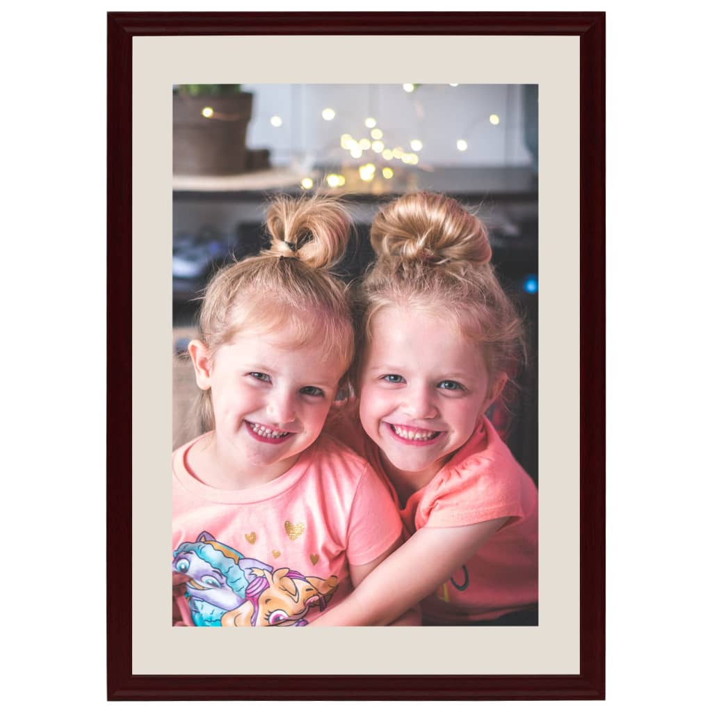 Vidaxl -Fotorahmen 3 STs für Wand oder Tabelle 59.4x84 cm dunkelrot