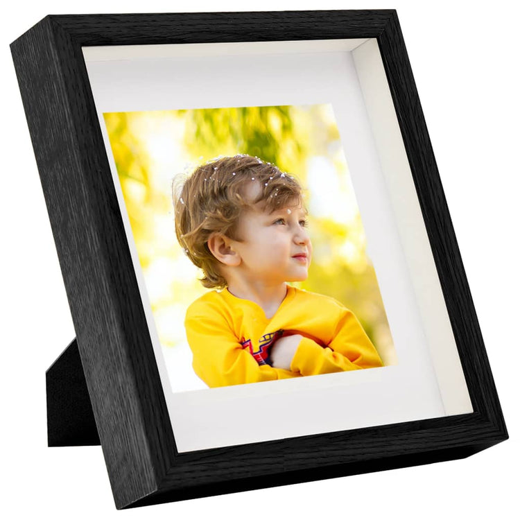 VIDAXL -Fotorahmen 5 PCs für 13x13 cm Foto 3D 23x23 cm Schwarz