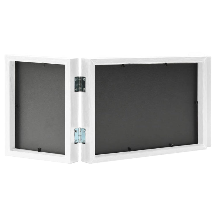 Vidaxl Fotorahmen Triptychon 28x18 cm+2x (13x18 cm) Weiß