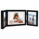 Vidaxl Fotorahmen Triptychon 22x15 cm+2x (10x15 cm) Schwarz