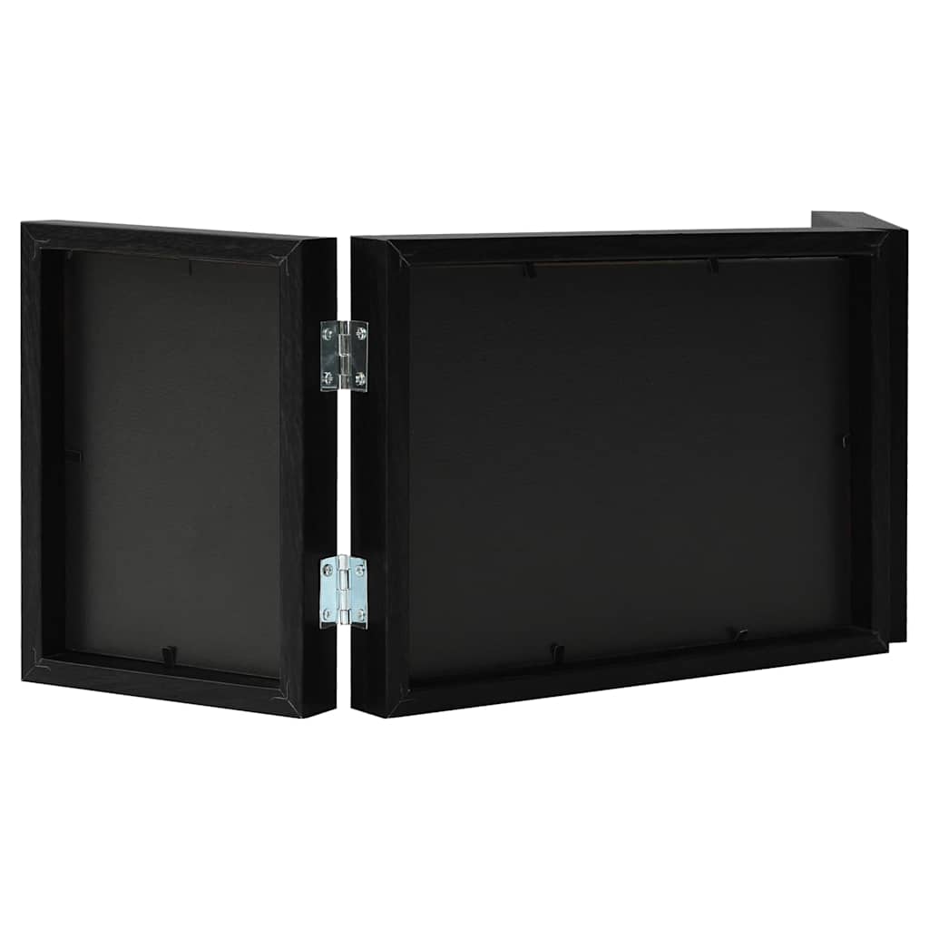 Vidaxl Fotorahmen Triptychon 22x15 cm+2x (10x15 cm) Schwarz