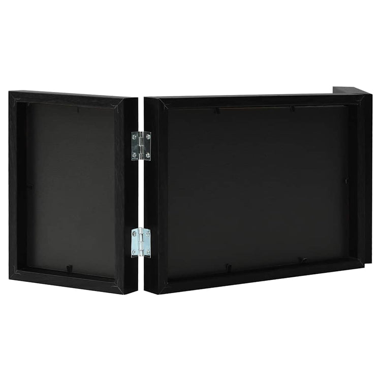 Vidaxl Fotorahmen Triptychon 22x15 cm+2x (10x15 cm) Schwarz