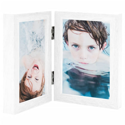 Vidaxl Fotorahmen Nuboon 2x (13x18 cm) Weiß