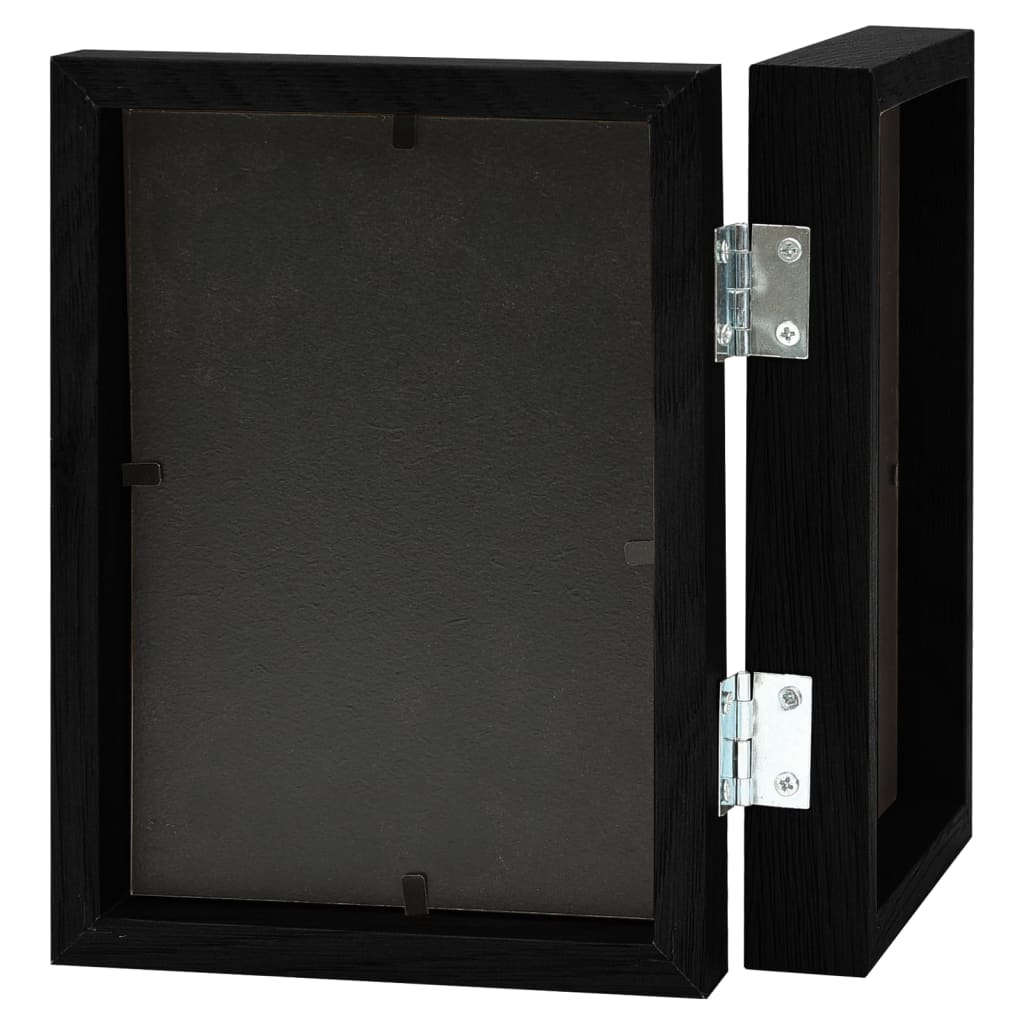 Vidaxl Fotorahmen Nuboon 2x (13x18 cm) schwarz