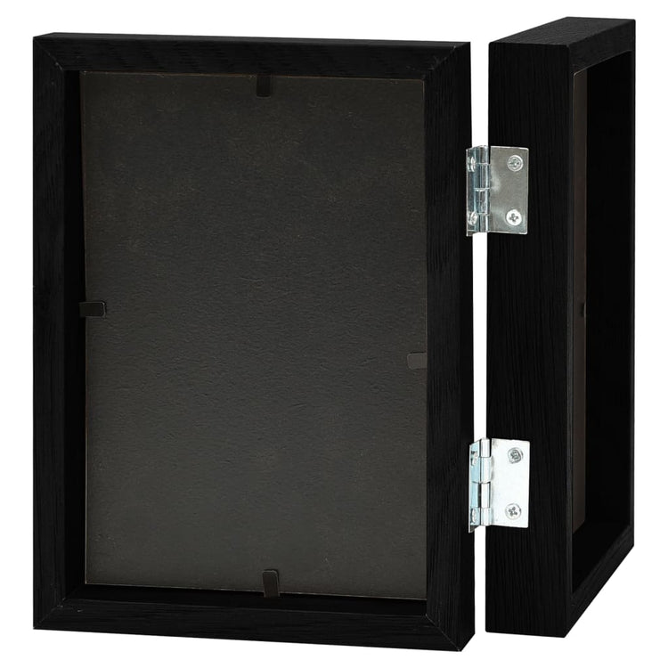 Vidaxl Fotorahmen Nuboon 2x (13x18 cm) schwarz