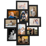 VIDAXL -Fotorahmen für 10x (13x18 cm) Foto MDF Schwarz - afbeelding 2