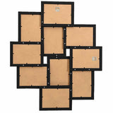 VIDAXL -Fotorahmen für 10x (13x18 cm) Foto MDF Schwarz - afbeelding 3