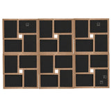 VIDAXL -Fotorahmen für 24x (10x15 cm) Foto MDF Hellbraun - afbeelding 3