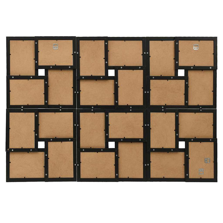VIDAXL -Fotorahmen für 24 -fache (13x18 cm) Foto MDF Schwarz