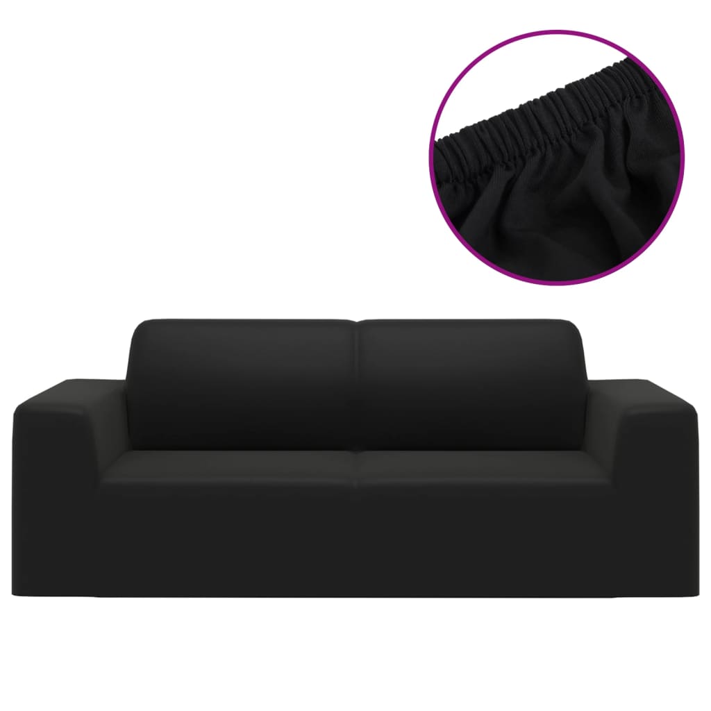 Vidaxl Pinzitsbankhoes Stretch Polyester -Trikotschwarz