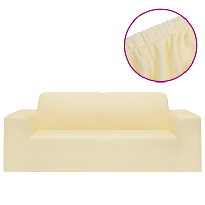 Vidaxl Pinzitsbankhoes Stretch Polyester Jersey Cream -Colored