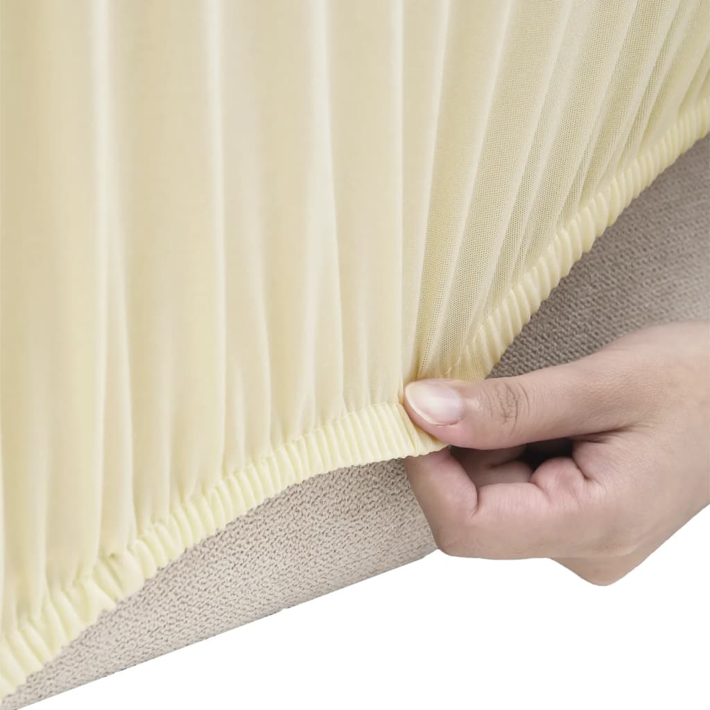 Vidaxl Pinzitsbankhoes Stretch Polyester Jersey Cream -Colored