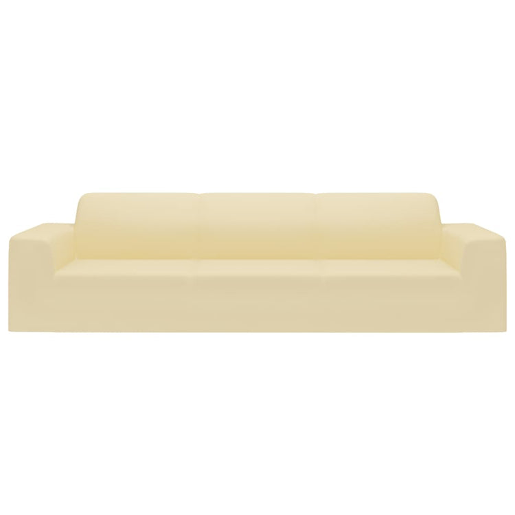 Vidaxl Vier -Eerer -Abdeckung Stretch Polyester Jersey Cream -Colored