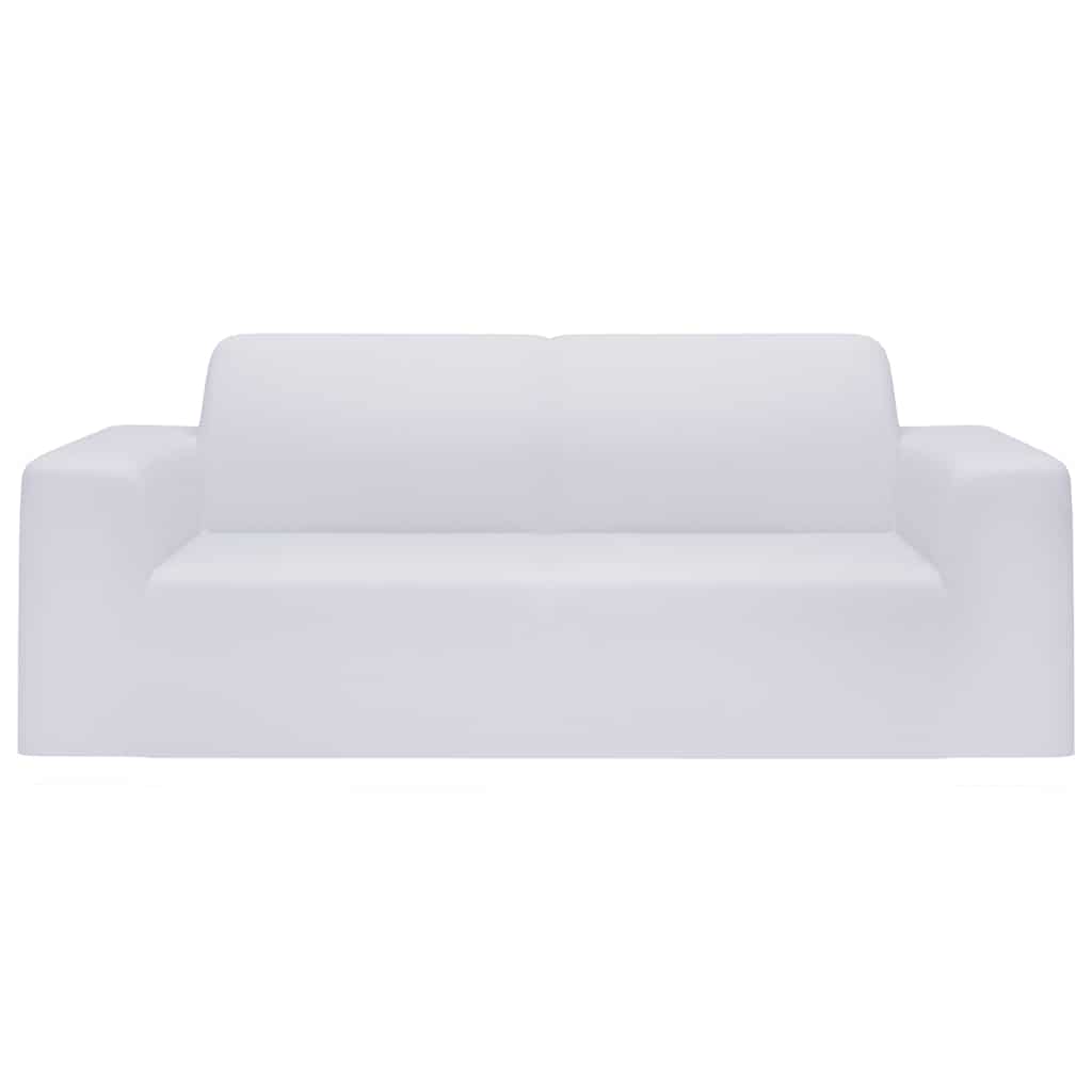 Vidaxl Pinzitsbankhoes Stretch Polyester -Trikotie weiß
