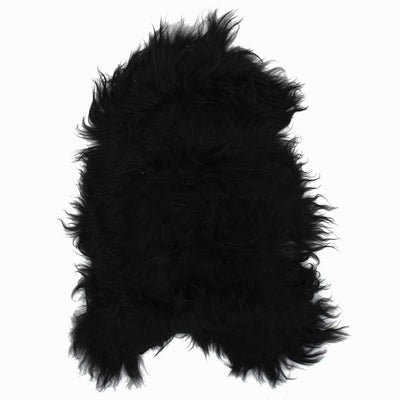 Vidaxl Stuhl Cover Icelander Schafe Leder 70x110 cm Schwarz