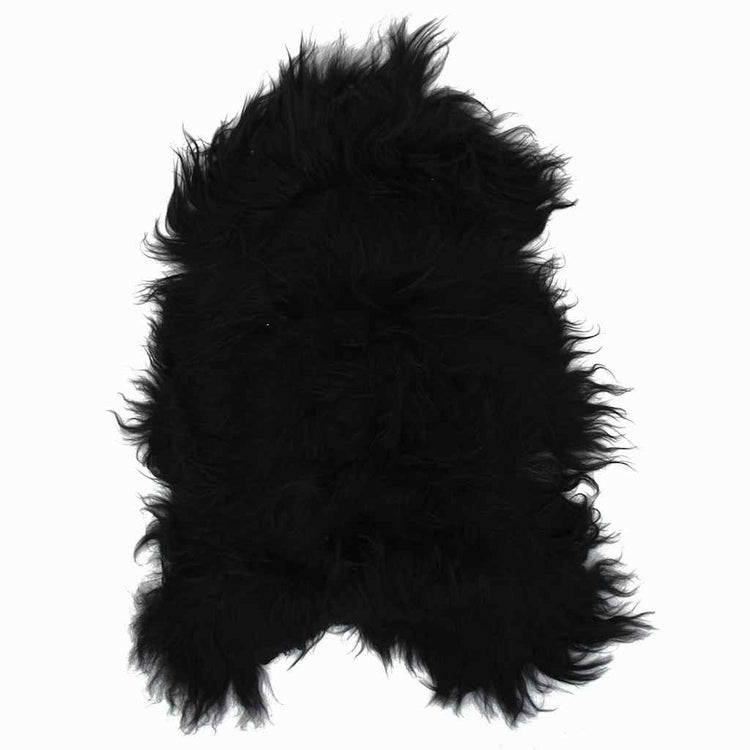 Vidaxl Stuhl Cover Icelander Schafe Leder 70x110 cm Schwarz