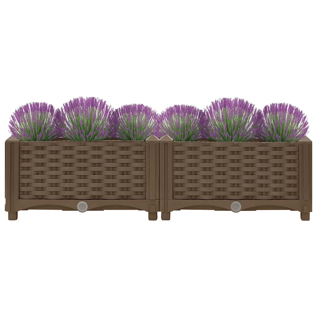 VIDAXL -Pflanzer erhöhte 80 x 40 x 23 cm Polypropylen