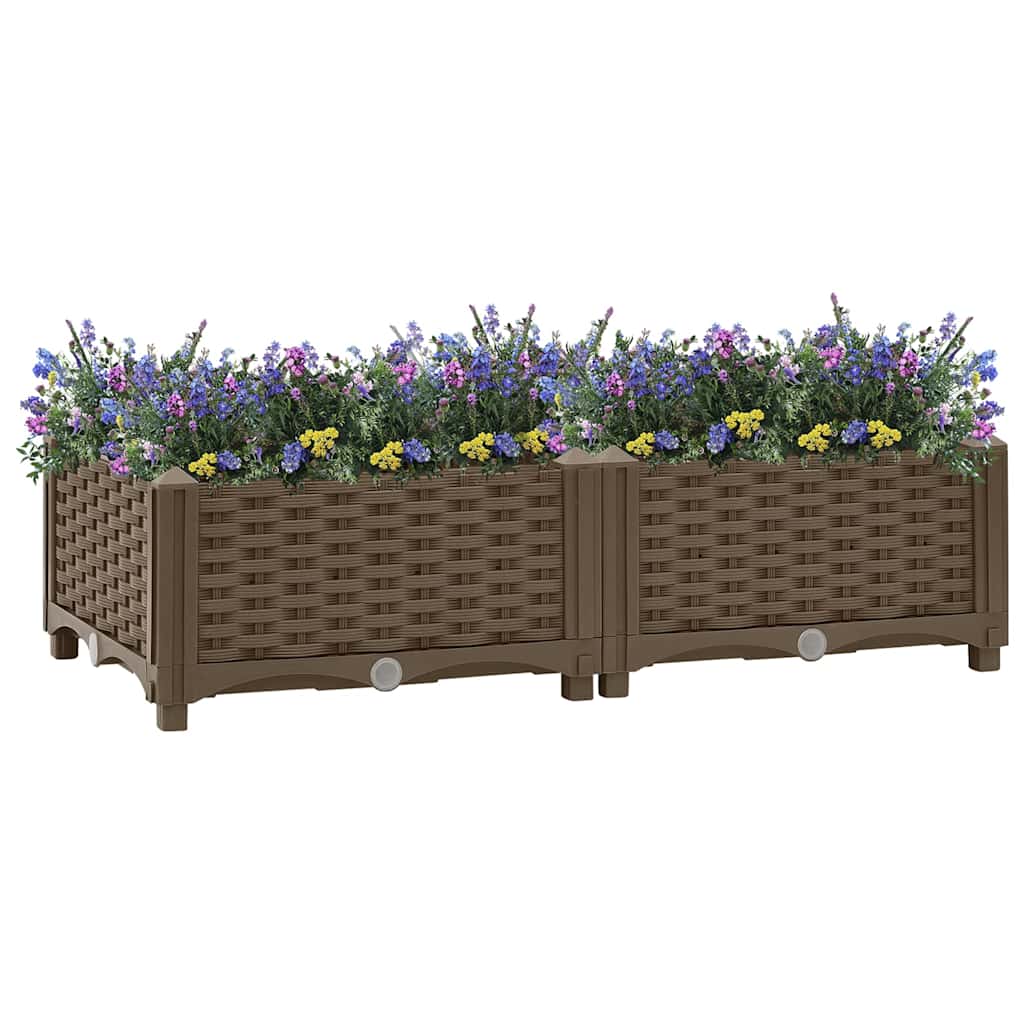 VIDAXL -Pflanzer erhöhte 80 x 40 x 23 cm Polypropylen