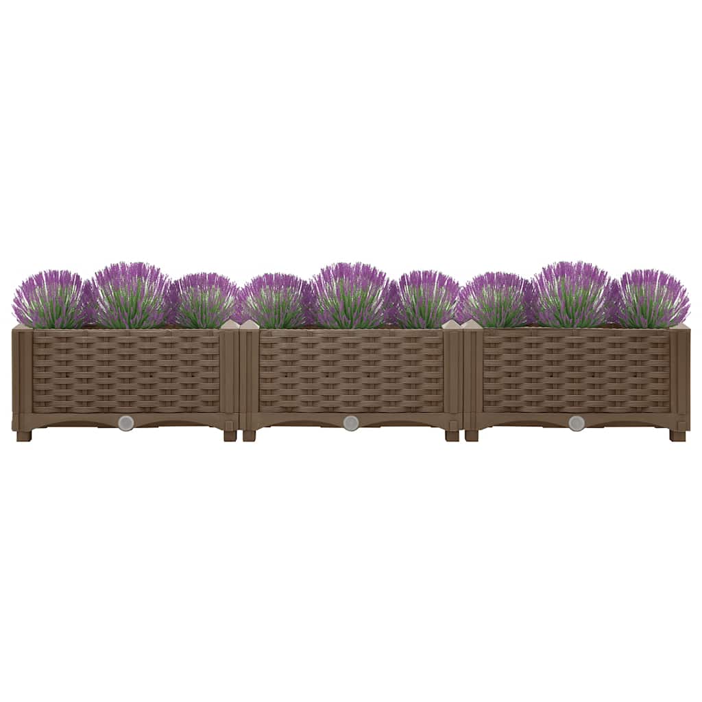 VIDAXL -Pflanzer erhöhte 120 x 40 x 23 cm Polypropylen