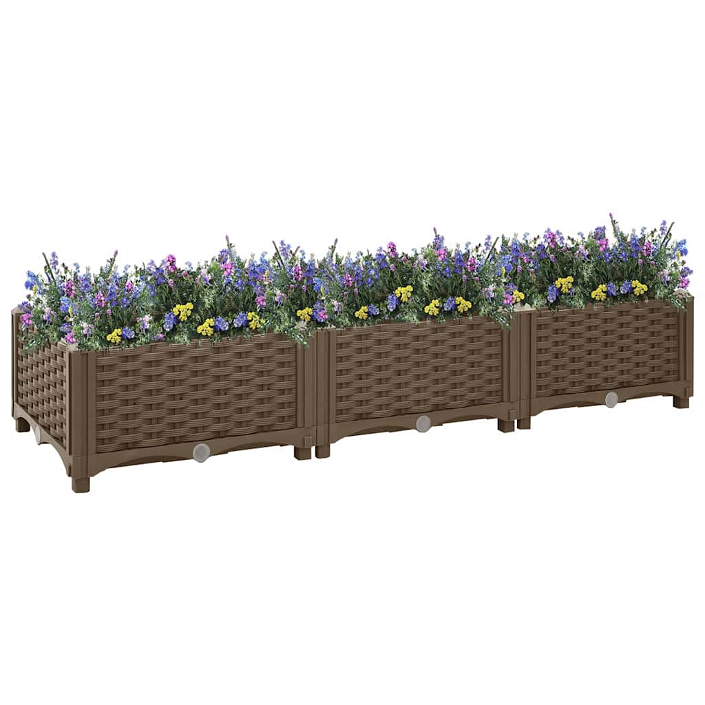 VIDAXL -Pflanzer erhöhte 120 x 40 x 23 cm Polypropylen