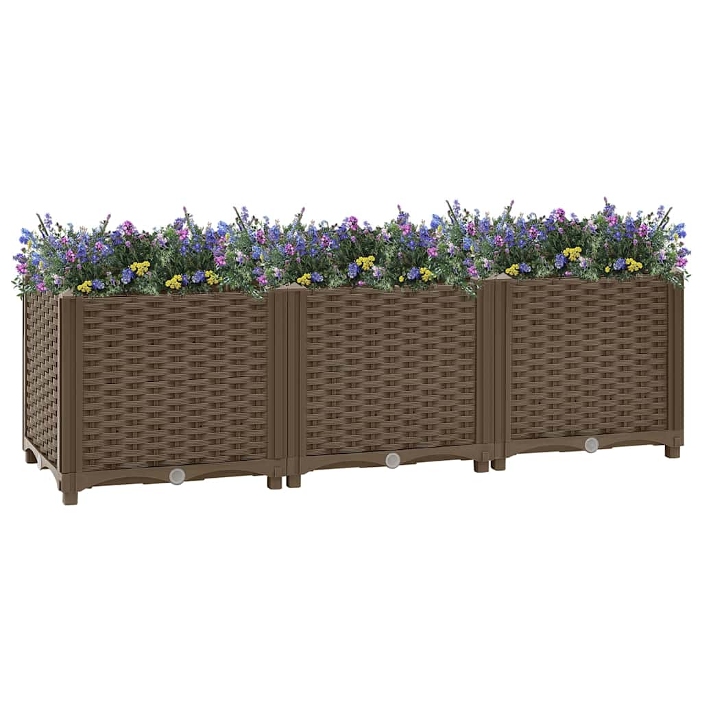 VIDAXL -Pflanzer erhöhte 120 x 40 x 38 cm Polypropylen