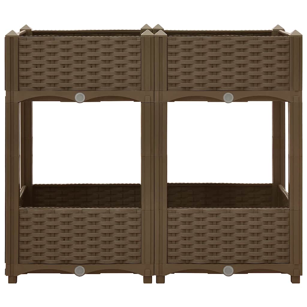 VIDAXL -Pflanzer erhöhte 80 x 40 x 71 cm Polypropylen