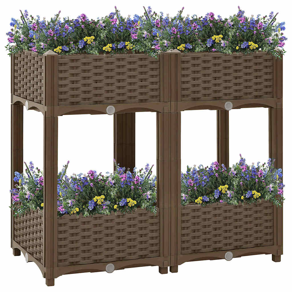 VIDAXL -Pflanzer erhöhte 80 x 40 x 71 cm Polypropylen