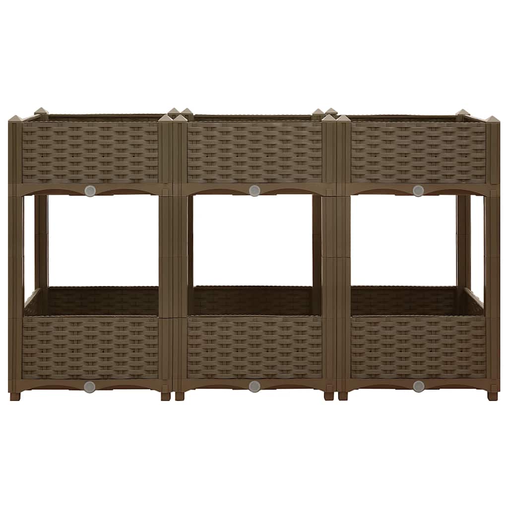 VIDAXL -Pflanzer erhöhte 120 x 40 x 71 cm Polypropylen