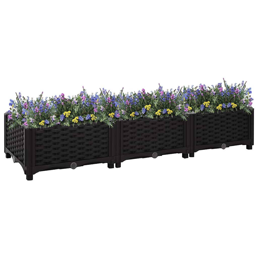 VIDAXL -Pflanzer erhöhte 120 x 40 x 23 cm Polypropylen