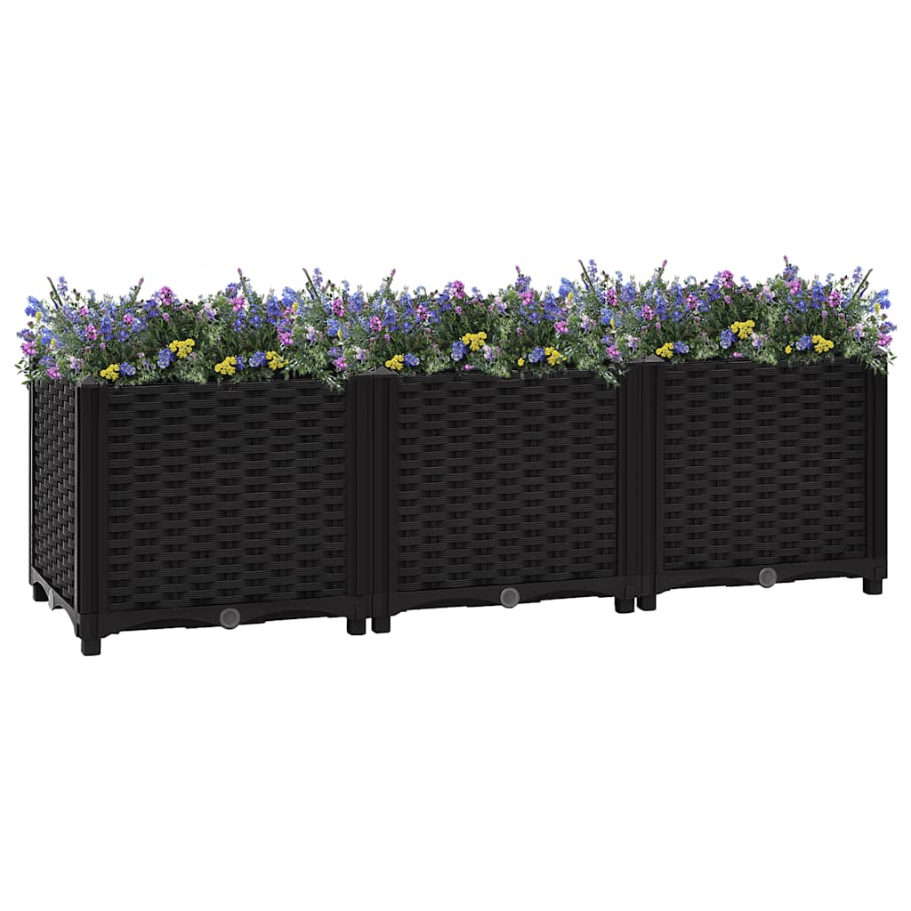 VIDAXL -Pflanzer erhöhte 120 x 40 x 38 cm Polypropylen