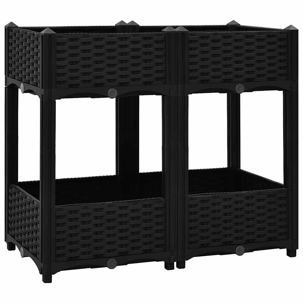 VIDAXL -Pflanzer erhöhte 80 x 40 x 71 cm Polypropylen