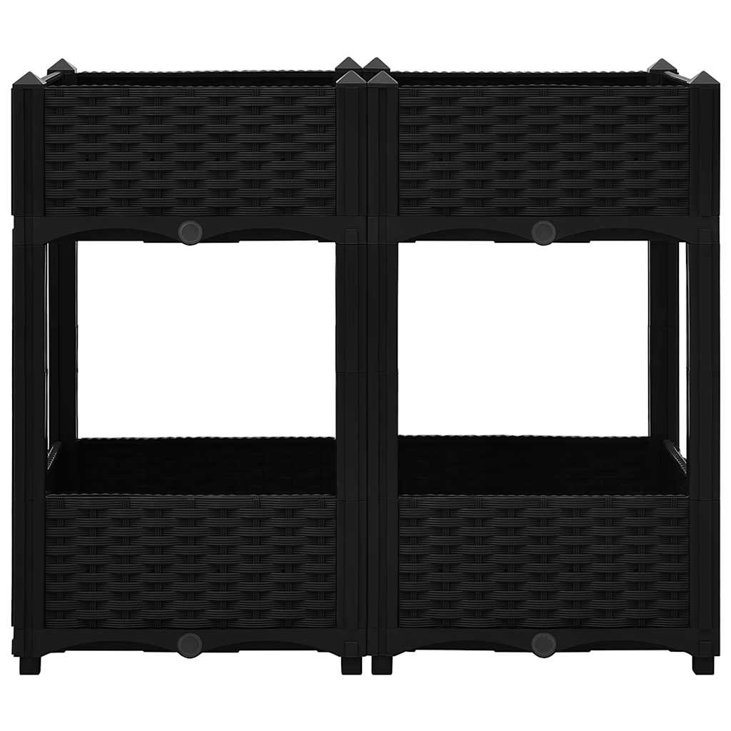 VIDAXL -Pflanzer erhöhte 80 x 40 x 71 cm Polypropylen