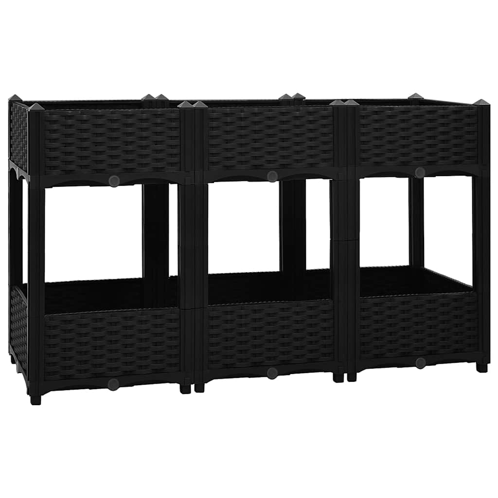VIDAXL -Pflanzer erhöhte 120 x 40 x 71 cm Polypropylen