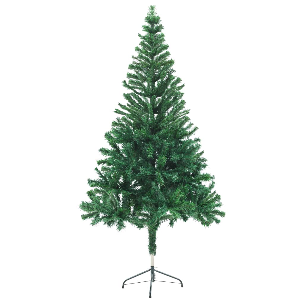 VIDAXL KUNSTKERSTBOOM mit Beleuchtung und Weihnachtskugeln 380 Zweige 150 cm