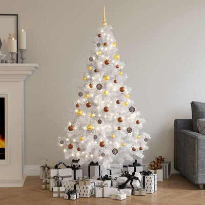 VIDAXL KUNSTKERSTBOOM mit Beleuchtung und Weihnachtsbällen 620 Zweige 180 cm