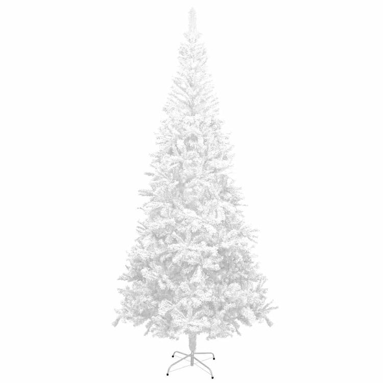 Vidaxl Kunstkerstboom mit Beleuchtung und Weihnachtsbällen L 240 cm Weiß