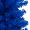 Vidaxl Kunstkerstboom mit Beleuchtung und Weihnachtsbällen 120 cm PVC Blau