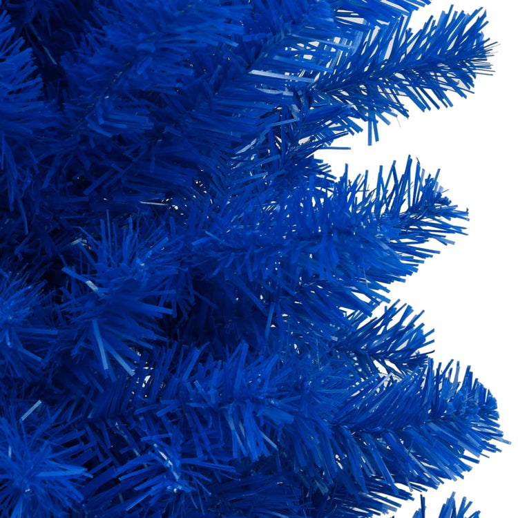 Vidaxl Kunstkerstboom mit Beleuchtung und Weihnachtskugeln 240 cm PVC Blau
