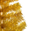 Vidaxl Kunstkerstboom mit Beleuchtung und Weihnachtskugeln 150 cm Haustier Gold