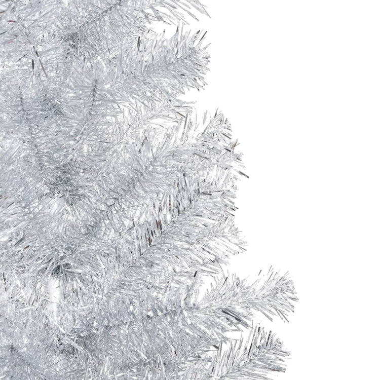 Vidaxl Kunstkerstboom mit Beleuchtung und Weihnachtskugeln 180 cm Haustier Silber