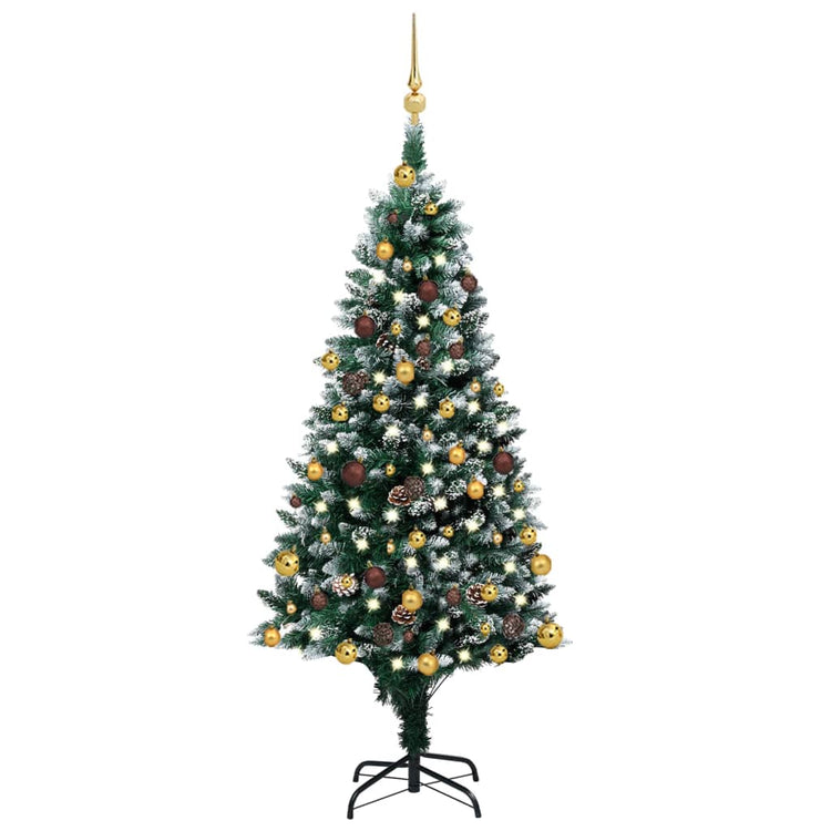 Vidaxl Kunstkerstboom mit Licht Weihnachtsbällen Dennee 180 C5