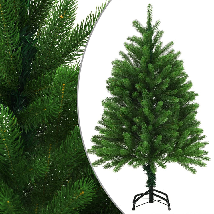 Vidaxl Kunstkerstboom mit Beleuchtung und Weihnachtsbällen 120 cm Grün
