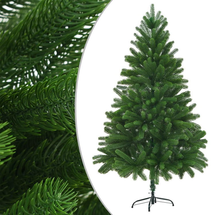 Vidaxl Kunstkerstboom mit Beleuchtung und Weihnachtsbällen 210 cm Grün