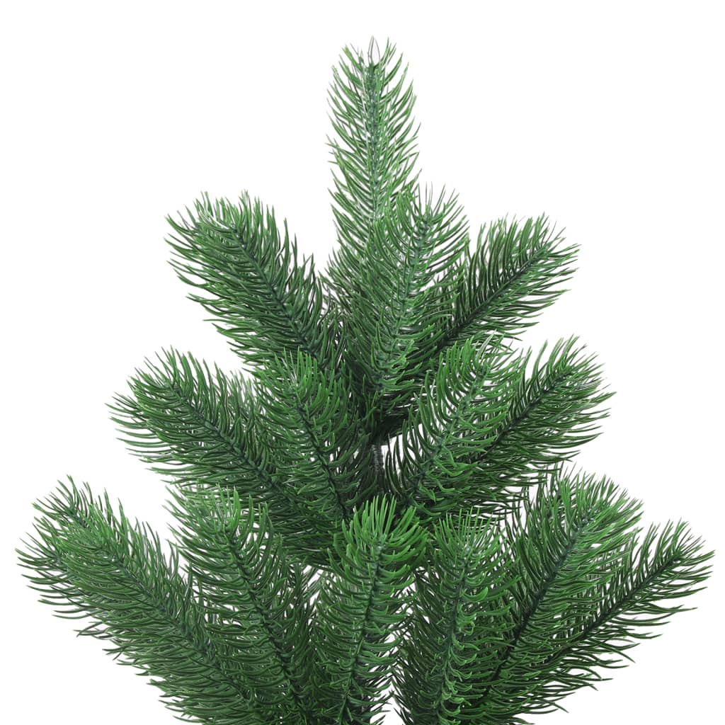 Vidaxl Kunstkerstboom Nordmann mit LEDs und Weihnachtsbällen 180 cm Grün