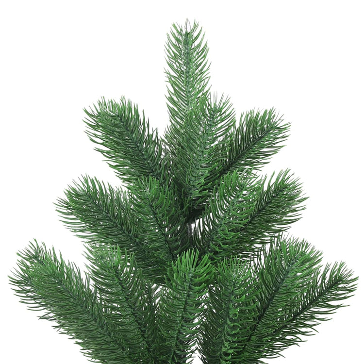 Vidaxl Kunstkerstboom Nordmann mit LEDs und Weihnachtsbällen 180 cm Grün