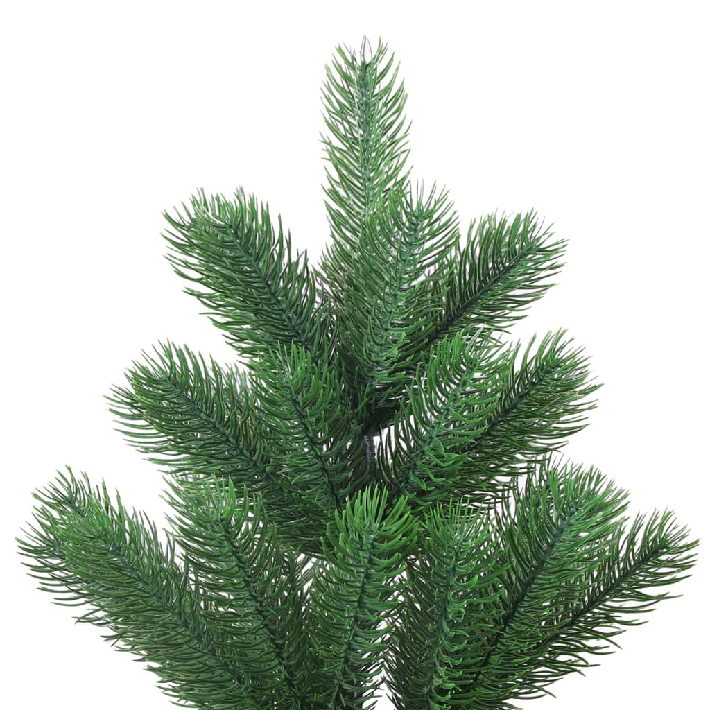 Vidaxl Kunstkerstboom Nordmann mit LEDs und Weihnachtsbällen 240 cm Grün