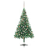 Vidaxl Kunstkerstboom mit Beleuchtung und Weihnachtskugeln 230 Zweige 120 cm