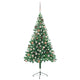 VIDAXL KUNSTKERSTBOOM mit Beleuchtung und Weihnachtskugeln 380 Zweige 150 cm