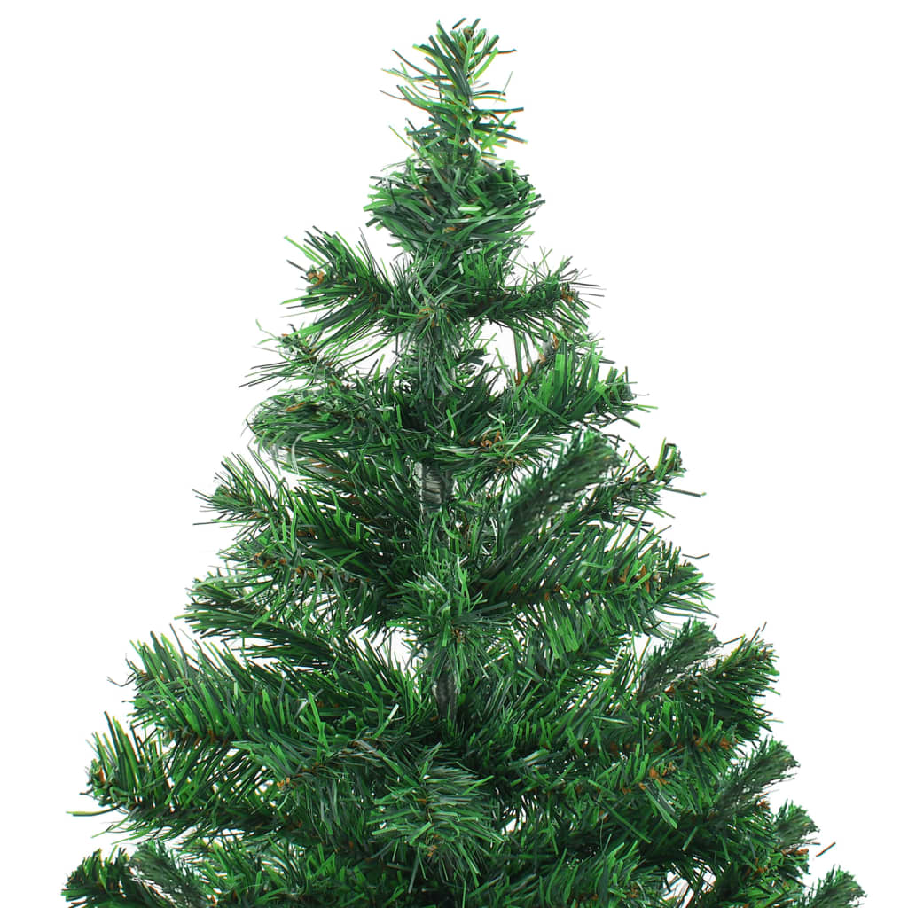 VIDAXL KUNSTKERSTBOOM mit Beleuchtung und Weihnachtskugeln 910 Zweige 210 cm